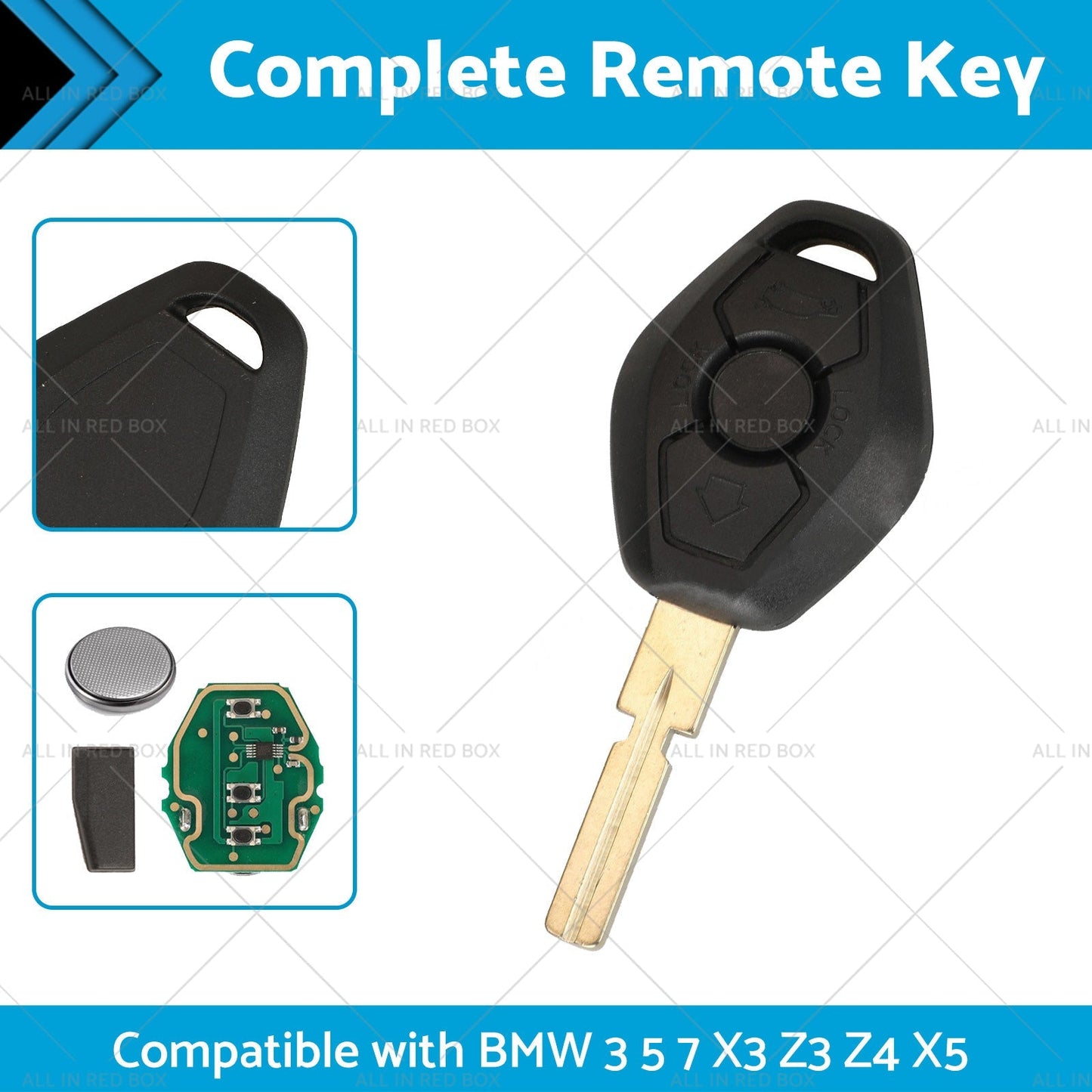 Remote Key for BMW 3 5 7 X3 Z3 Z4 X5 525 325 E38 E39 1995-2006