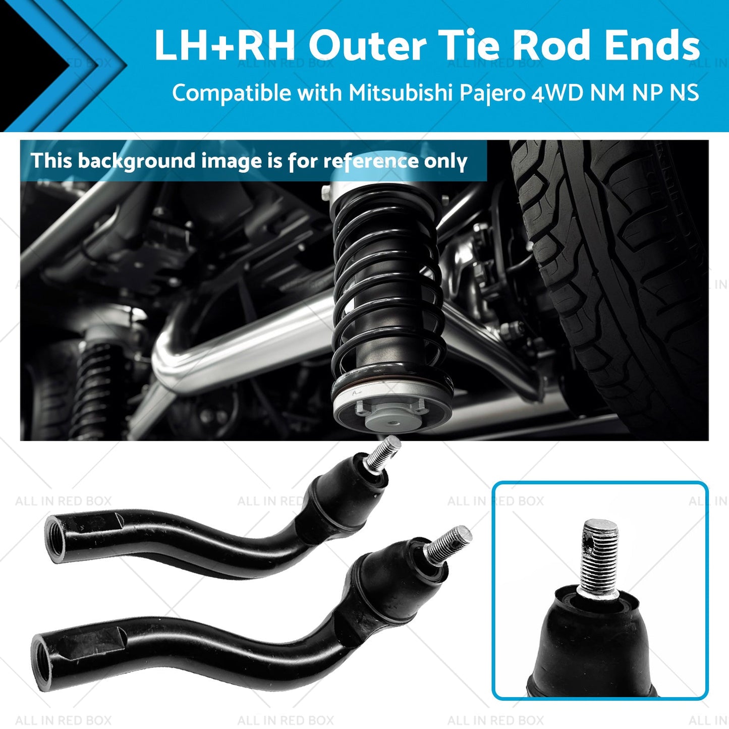 Outer Tie Rod Ends for Mitsubishi Pajero Triton 4WD LHRH 2006-2015