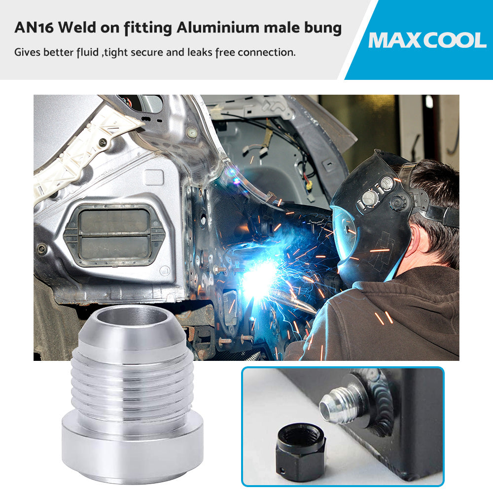 AN16 Male Aluminium Weld-On JIC Bung Fitting for JXSS032