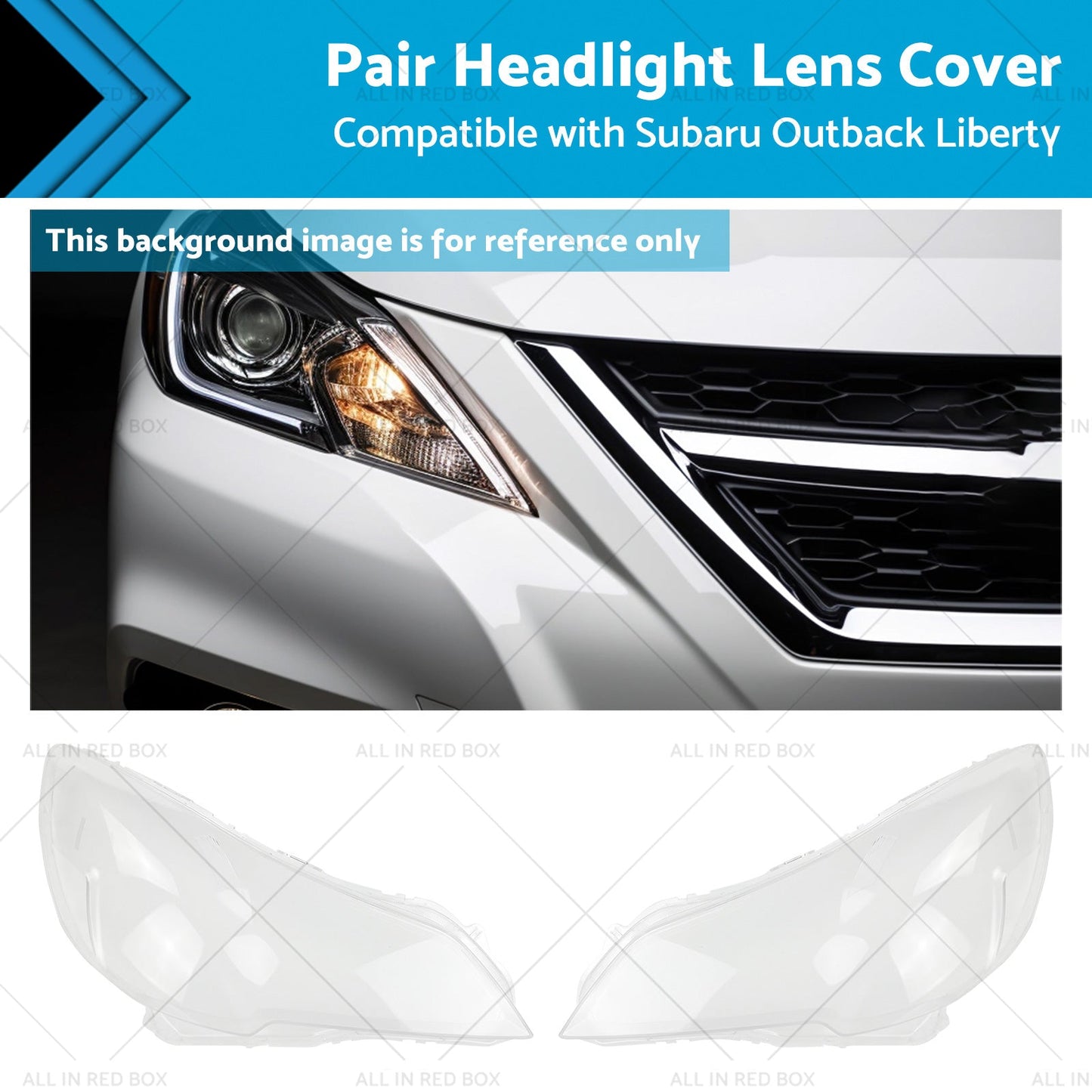 Headlight Lens Cover for Subaru Outback Liberty 2010-2014