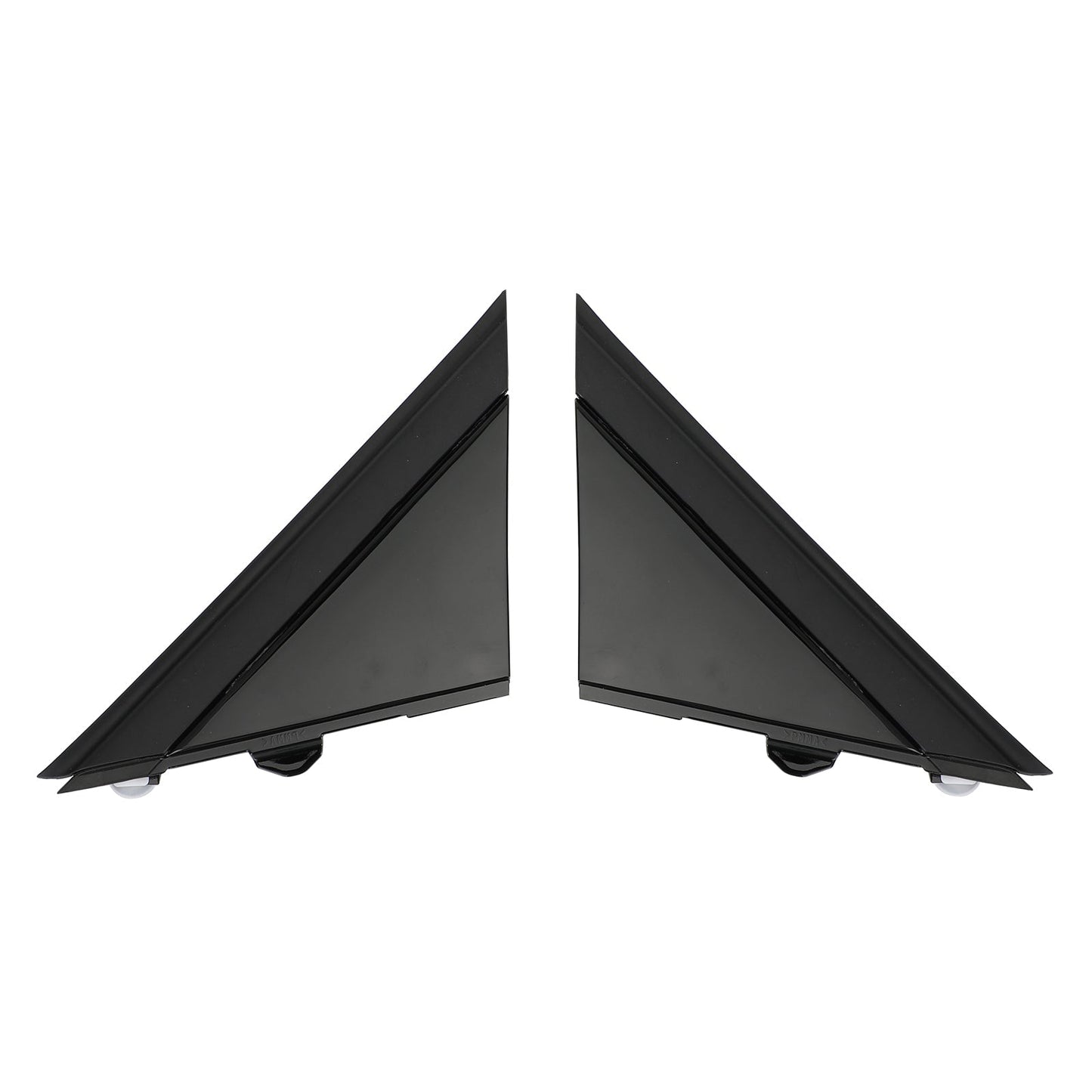 Gloss Black Door Mirror Cover Moldings for Fiat 500 (2012-2017)