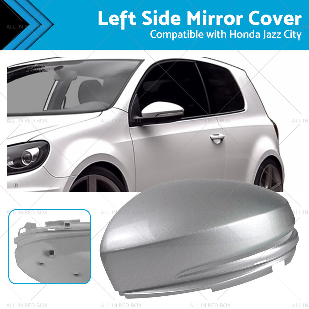 Silver Left Mirror Cap for Honda Jazz GK, City LH 2014-2018