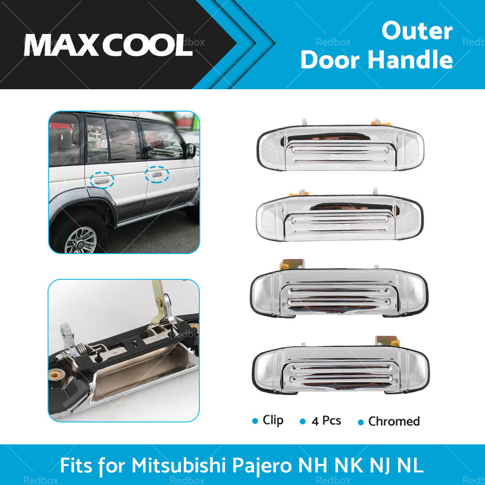 Outer Door Handle Clip Set for Mitsubishi Pajero NH-NL 1991-2000