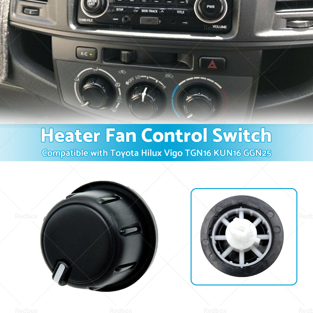 Heater Fan Control Knob for Toyota Hilux Vigo TGN10 KUN36 KUN35 2004-2015