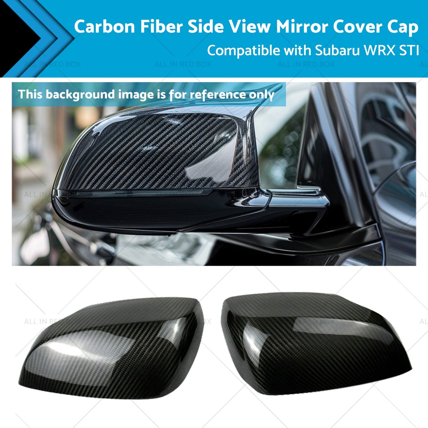 Carbon Fiber Mirror Caps for Subaru WRX STI 2015-2021
