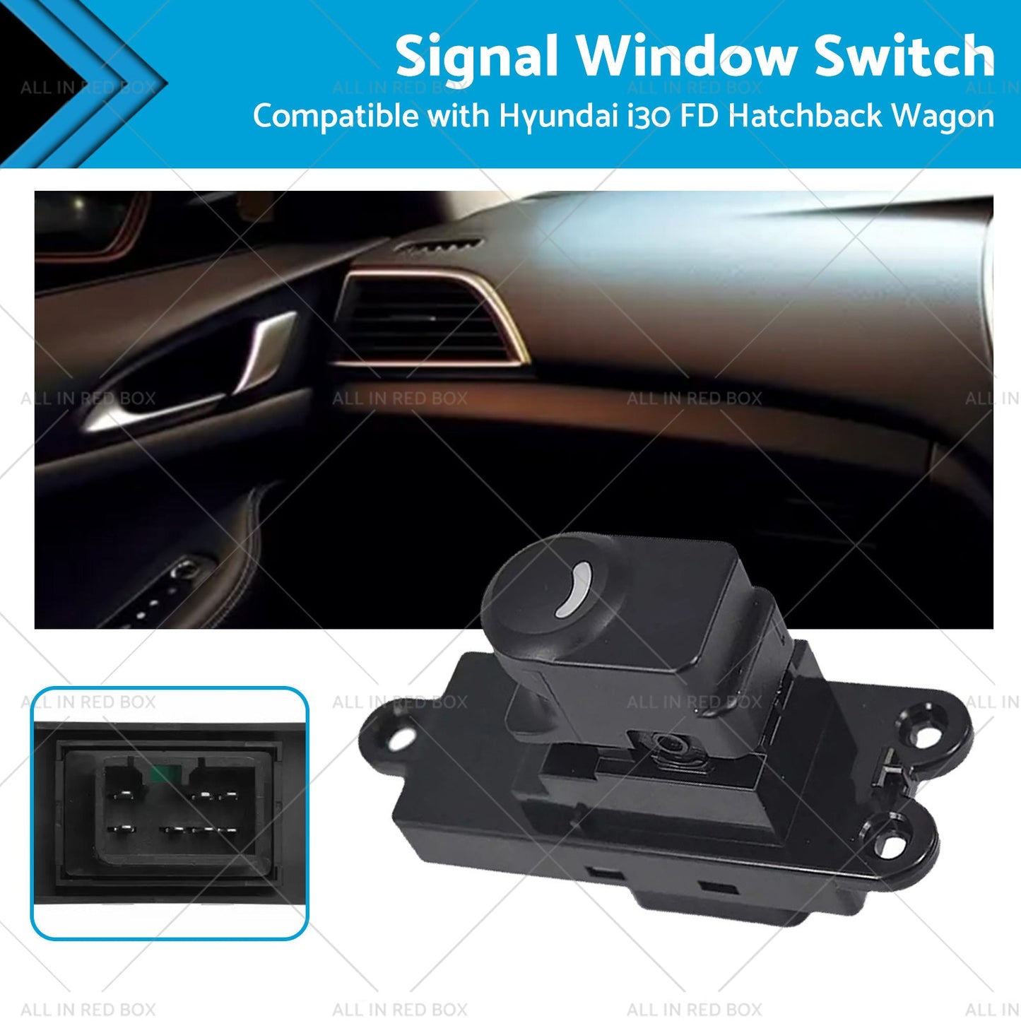 Rear Door Window Switch for Hyundai i30 FD Hatchback/Wagon (2007-2012)