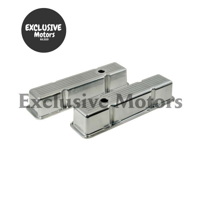 Polished Aluminium Valve Covers 283 327 350 for Chevrolet (1955-1980)