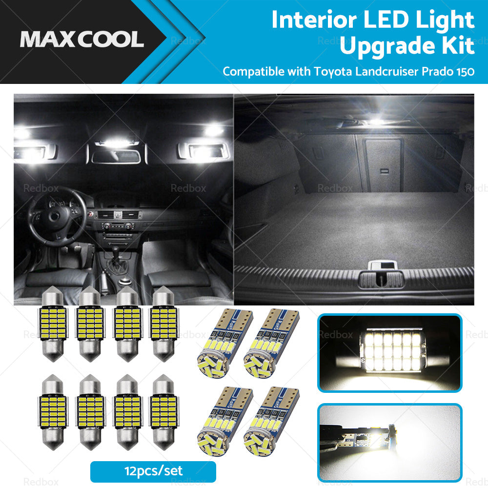 Interior LED Light Kit for Toyota Landcruiser Prado 150 2009-2023