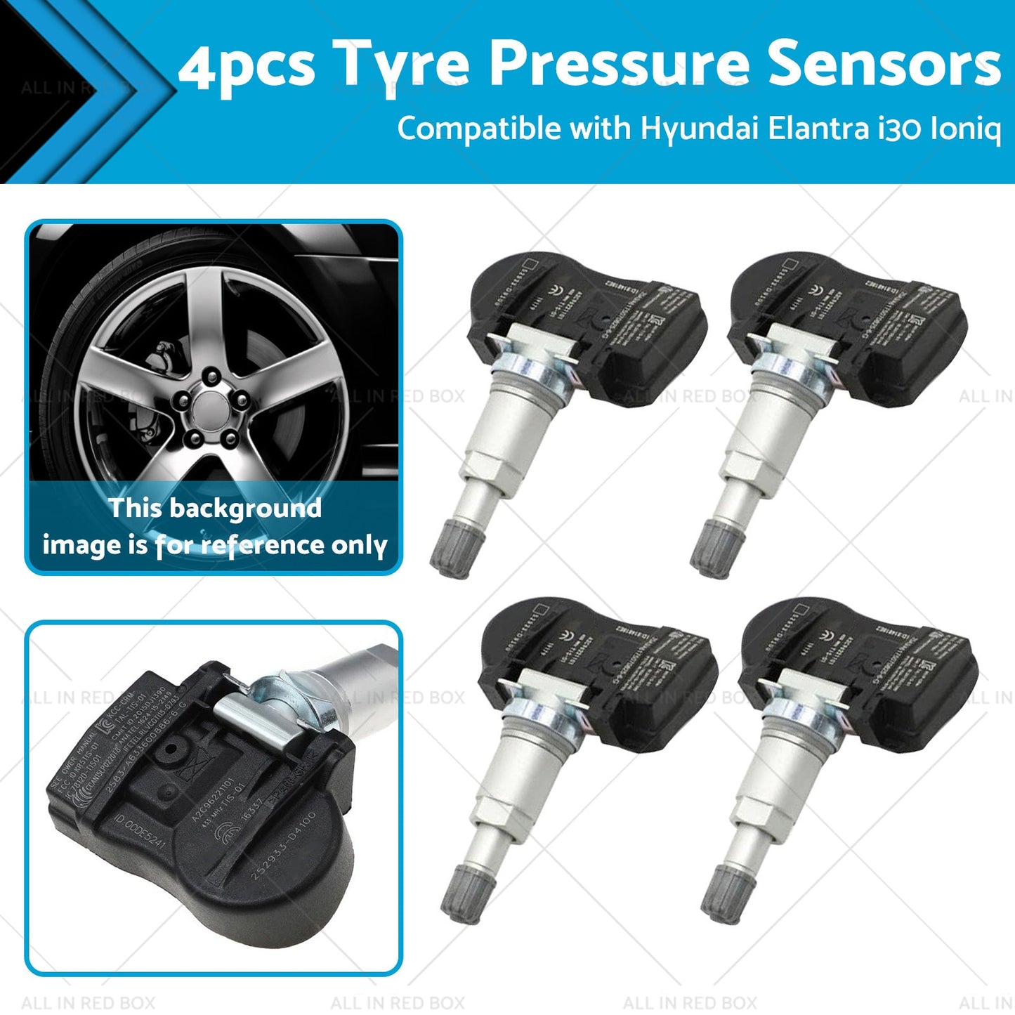TPMS Sensors for Hyundai i30, i20N, Elantra 2016-2023