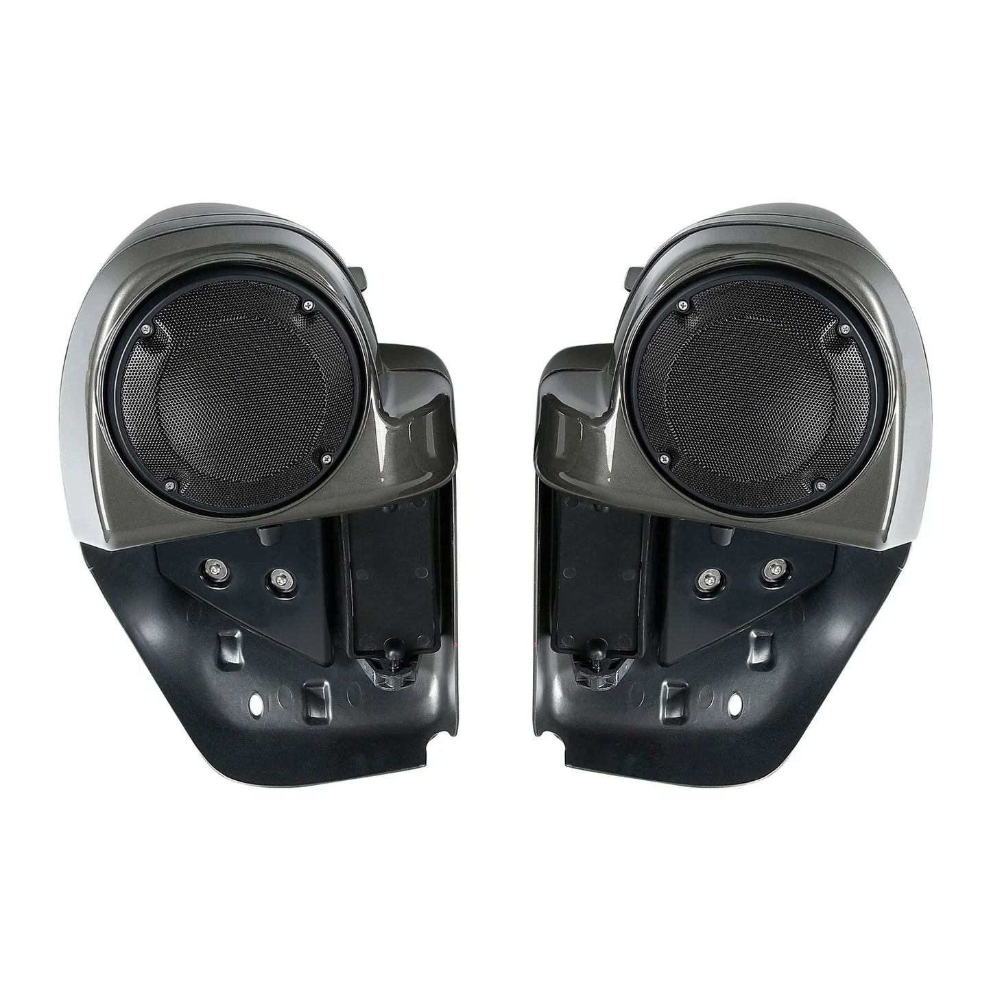 Lower Vented Fairings Speaker Pod for Harley Touring Industrial Gray