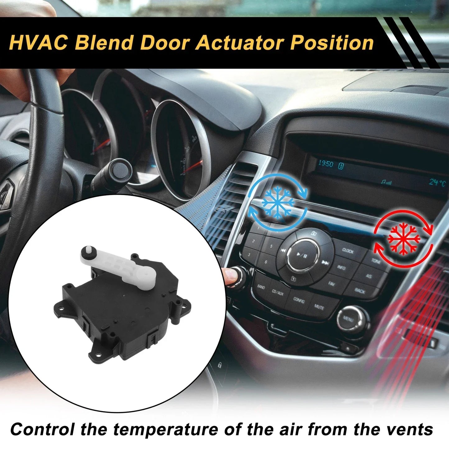 HVAC Heater Blend Door Actuator for Honda Accord (2005-2007)