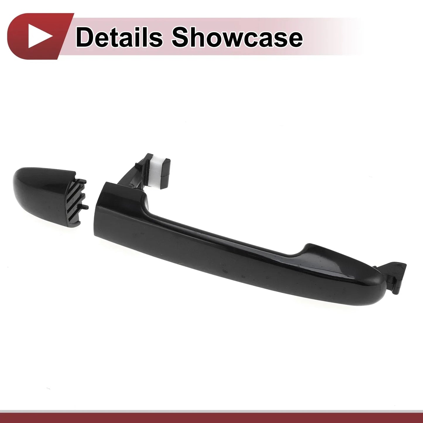 Car Door Handles Grip for Hyundai Sonata 2005-2010 (2 x Black)