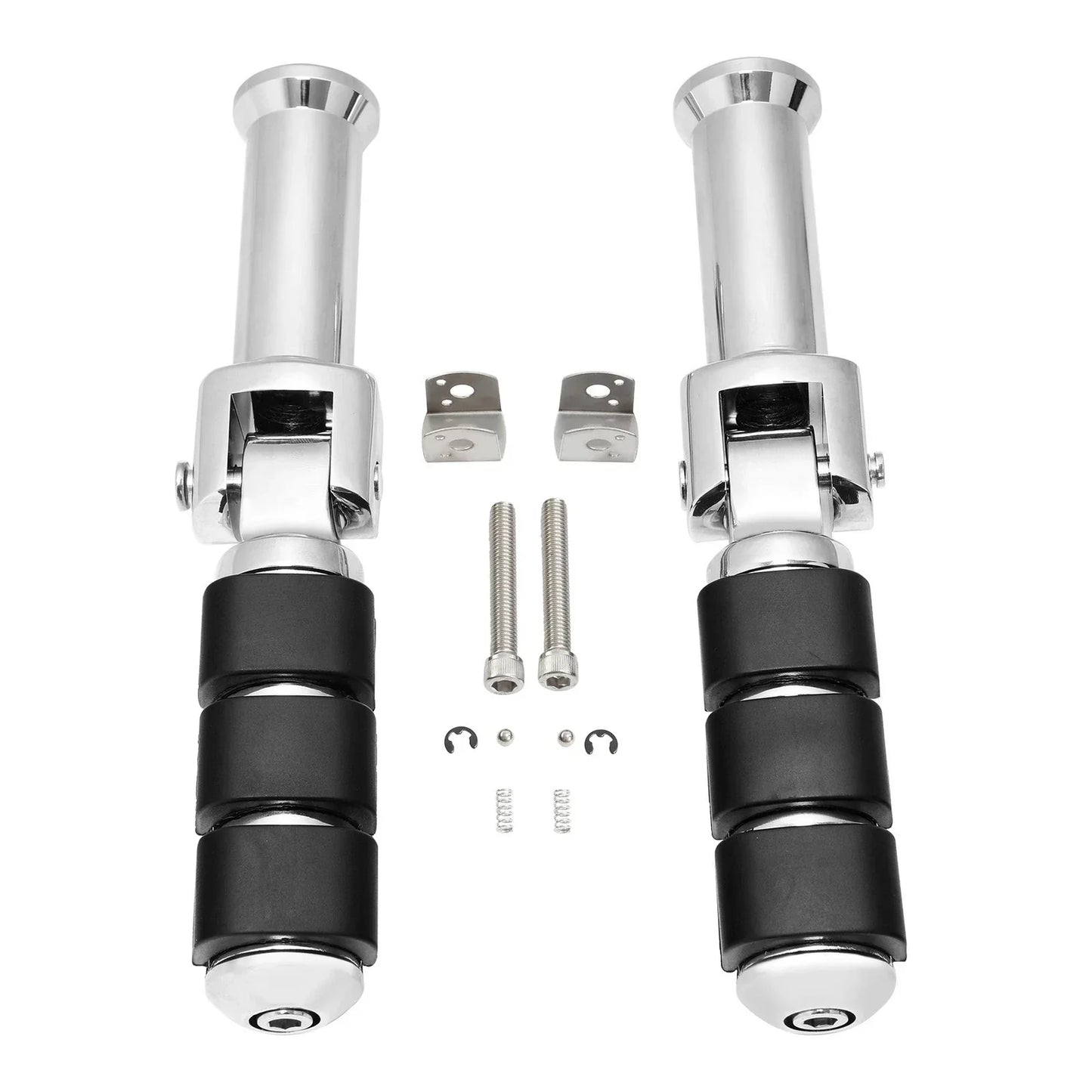 Chrome Rider Driver & Passenger Footpegs Bracket for Harley Softail (2018-2025)
