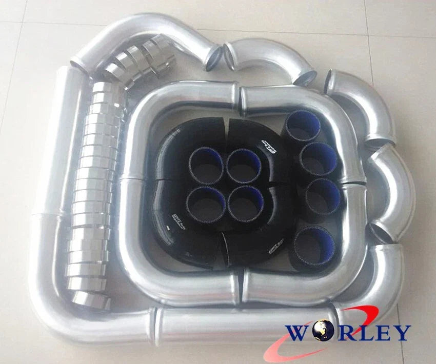 2" 51mm Universal Aluminum Intercooler Turbo Piping Black