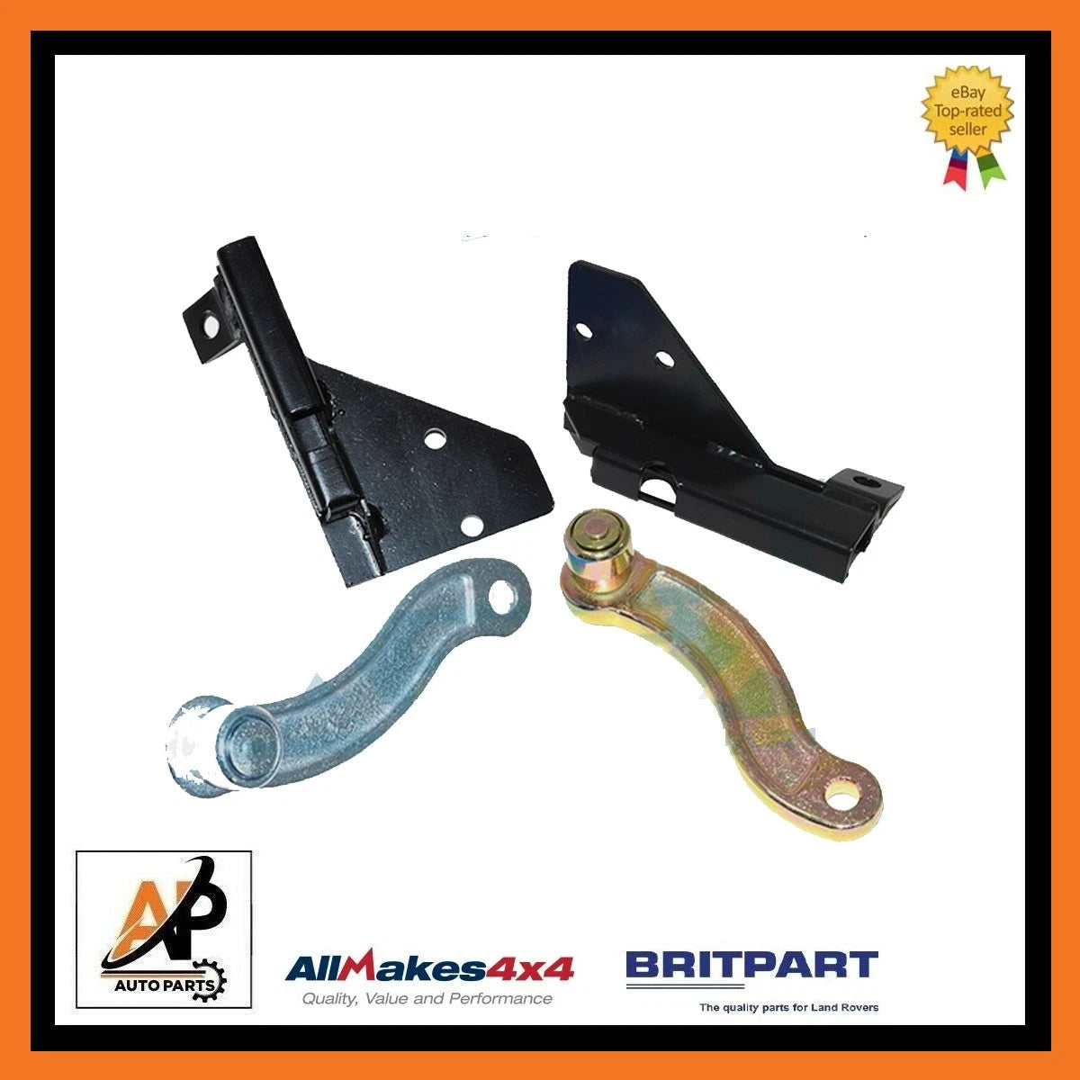 Front Door Left Right Check Strap and Slider Set for Land Rover Defender () (1983–2016)