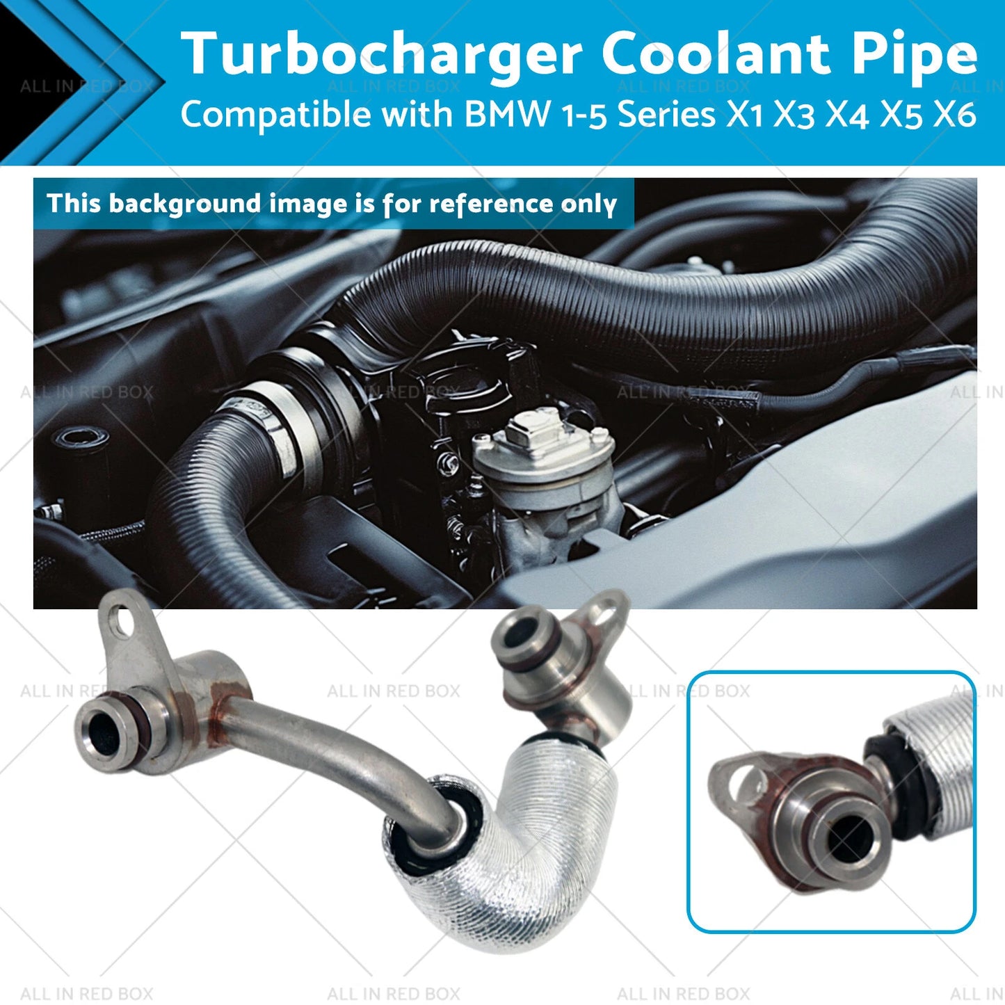 Turbocharger Coolant Pipe for BMW 1 3 5 X1 X3 X4 X5 X6 (2006-2023)