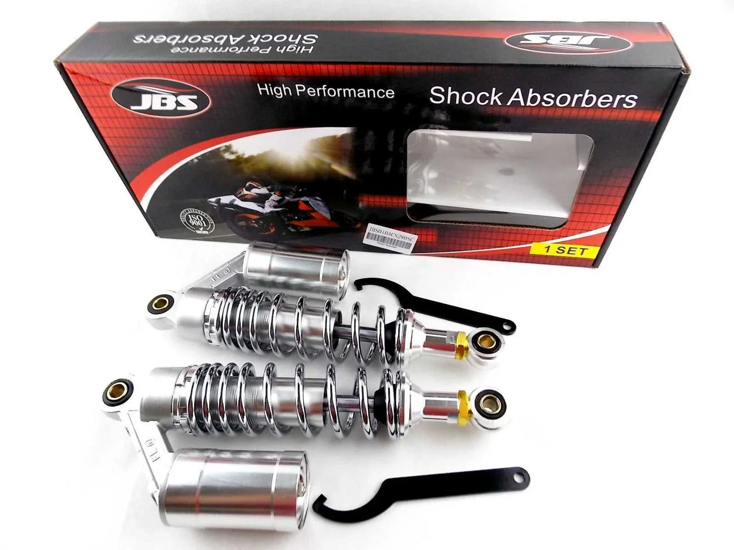 280mm JBS Lowering Nitrogen Cell Shock Absorbers for Yamaha XV250 Virago (88-07)