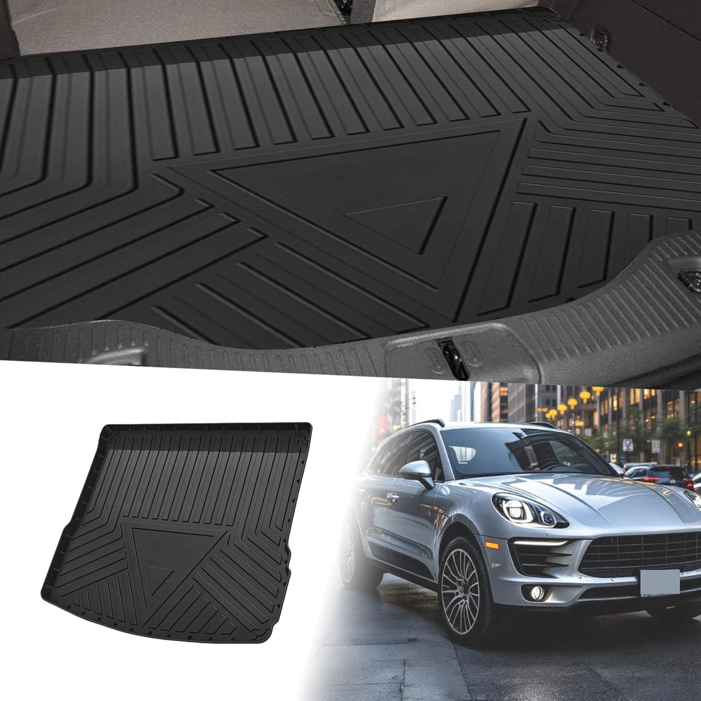 Flat Face Cargo Liner Rear Trunk Mat for Porsche Macan (2014-2024) 1 x TPE