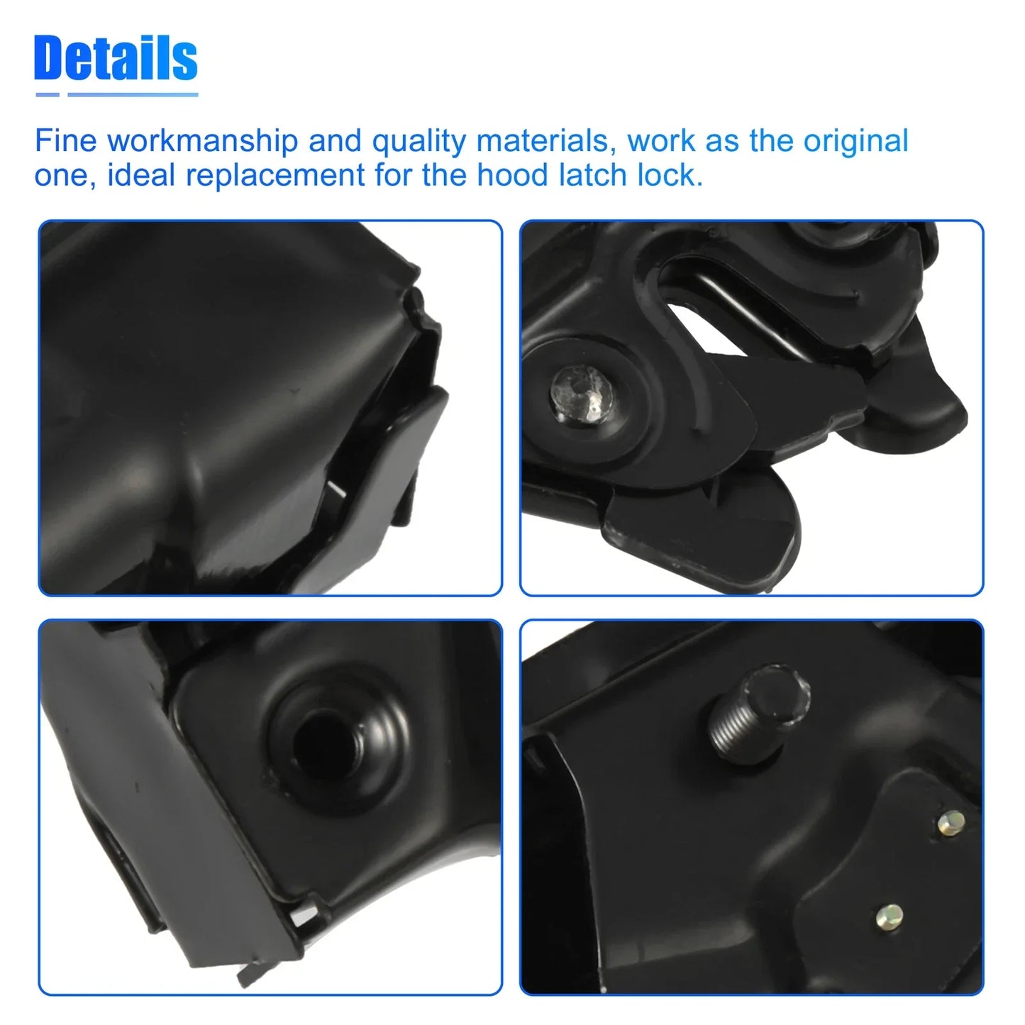 Hood Latch Lock for Lexus IS350 2006-2015 - Metal Black Replacement