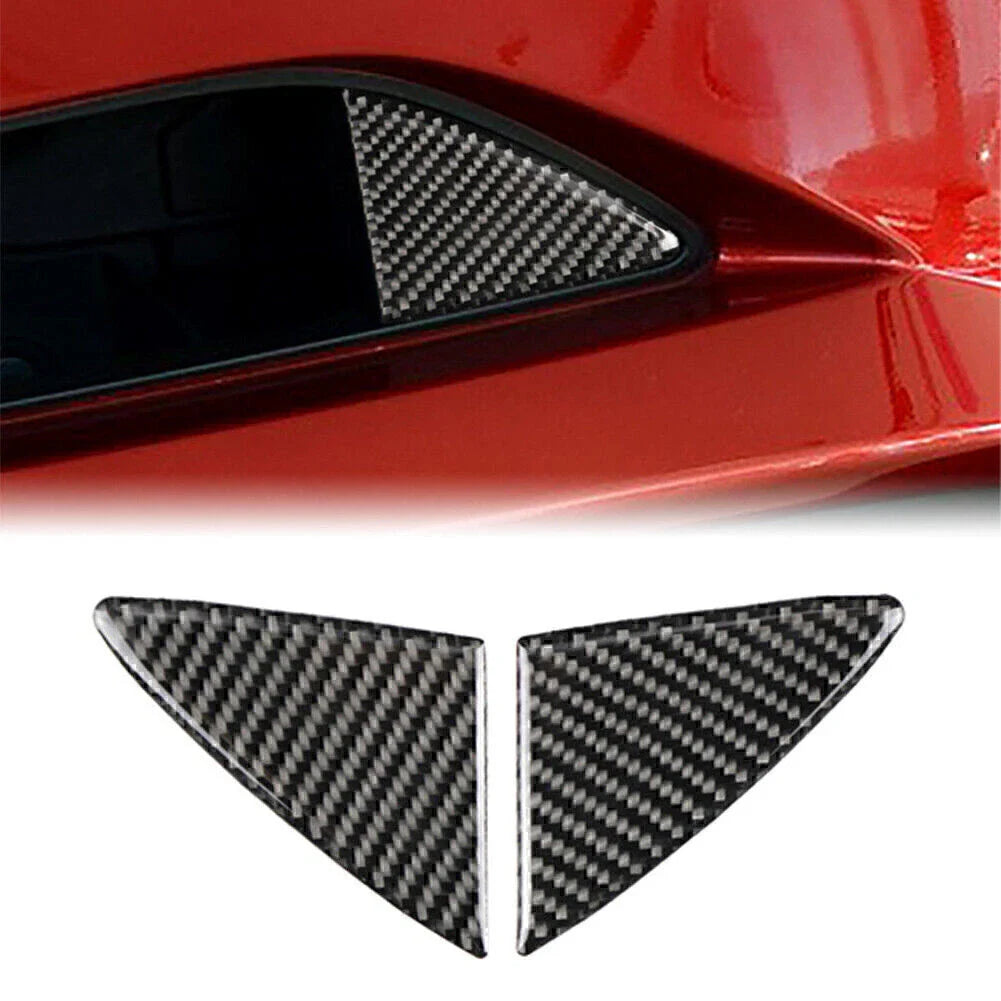 Carbon Fiber Front Grille Cover Trim for Mazda 3 Axela (2014-2016)