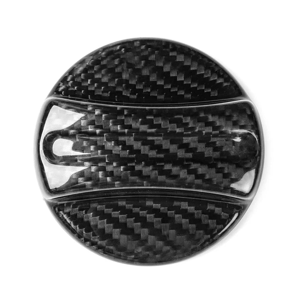 Carbon Fiber Black Fuel Tank Oil Gas Cap Cover for BMW Models (All Years)