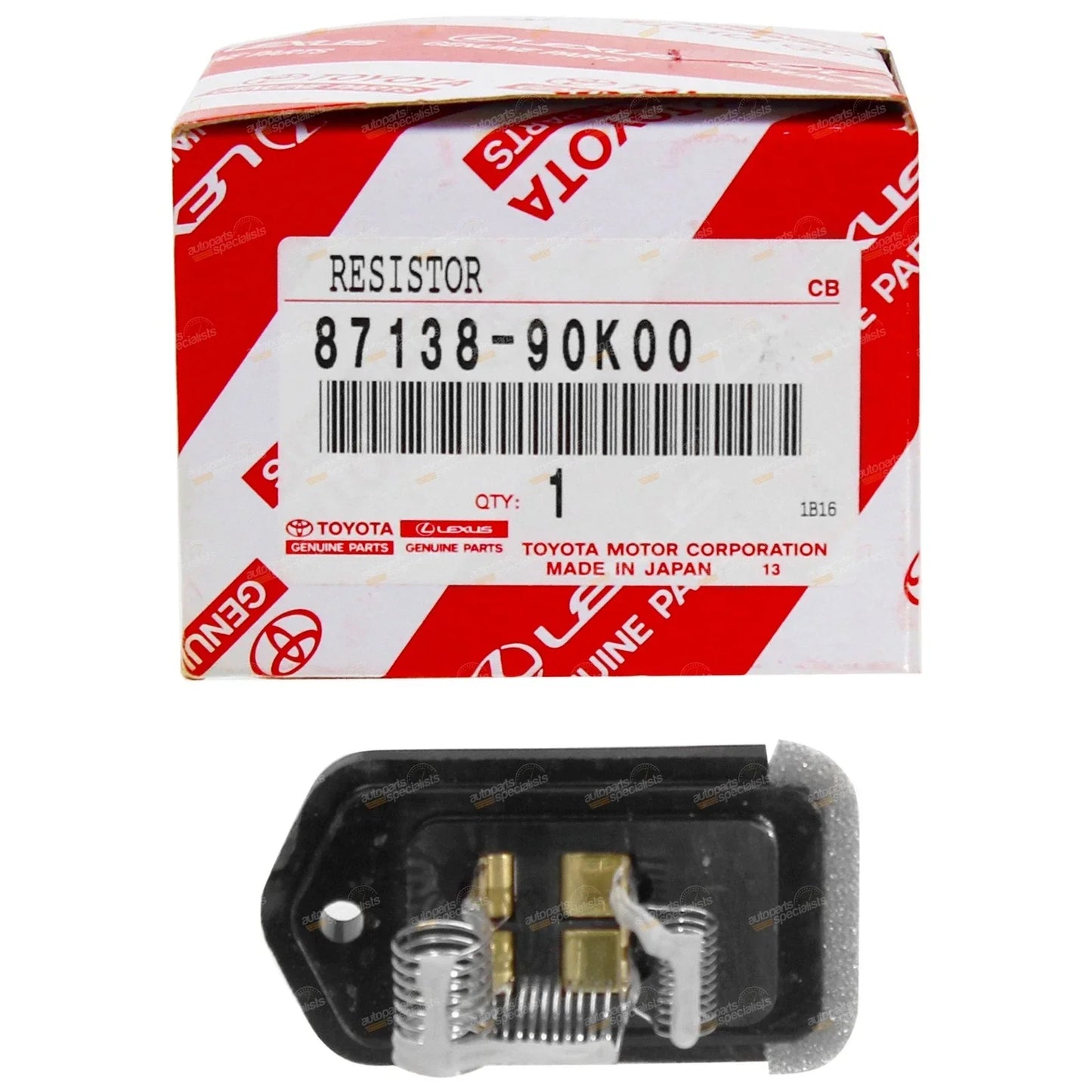 Genuine Toyota Heater Fan Resistor for Landcruiser Bundera RJ70 2.4L 4cyl 22R