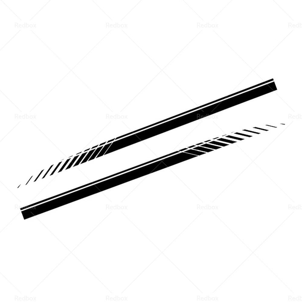 Racing Plaid Side Door Fender Skirt Stripes Decals for Car Accessories