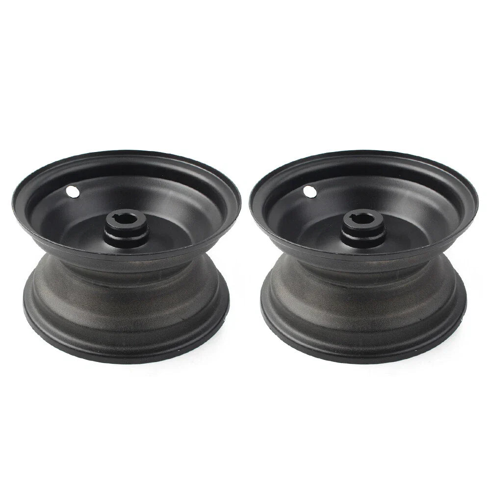6" 145/70-6 IN Wheel Rims Black for Go Kart Off-Road Dirt Bike