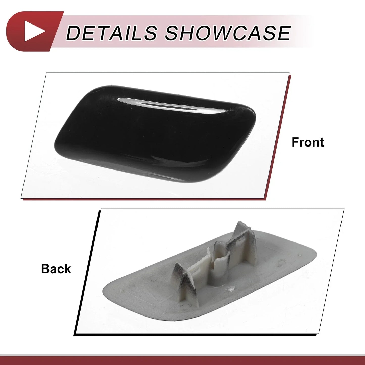 Front Left Washer Nozzle Cover for Lexus LX570 (2008-2011) - Black 1 x Cap