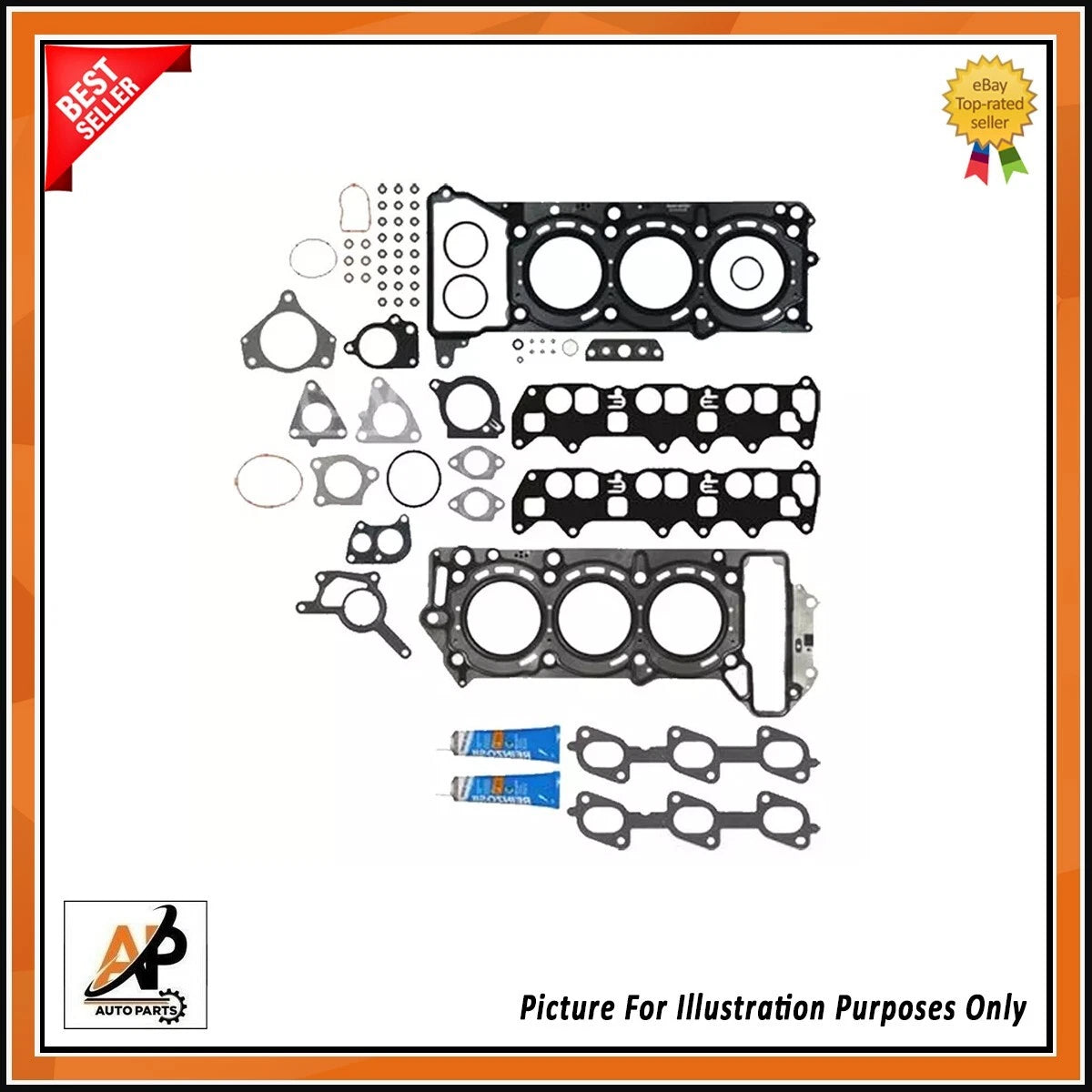 Cylinder Head Gasket Set Replacement for Mercedes-Benz OM642 3.0L (2010–2018)