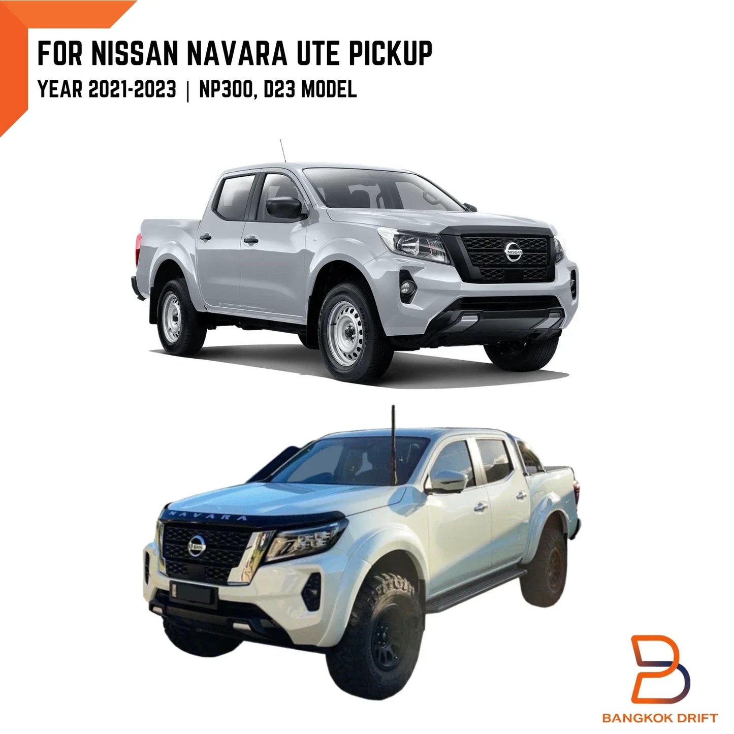 6" Fender Flares for Nissan Navara Ute D23 NP300 (2021-2023)