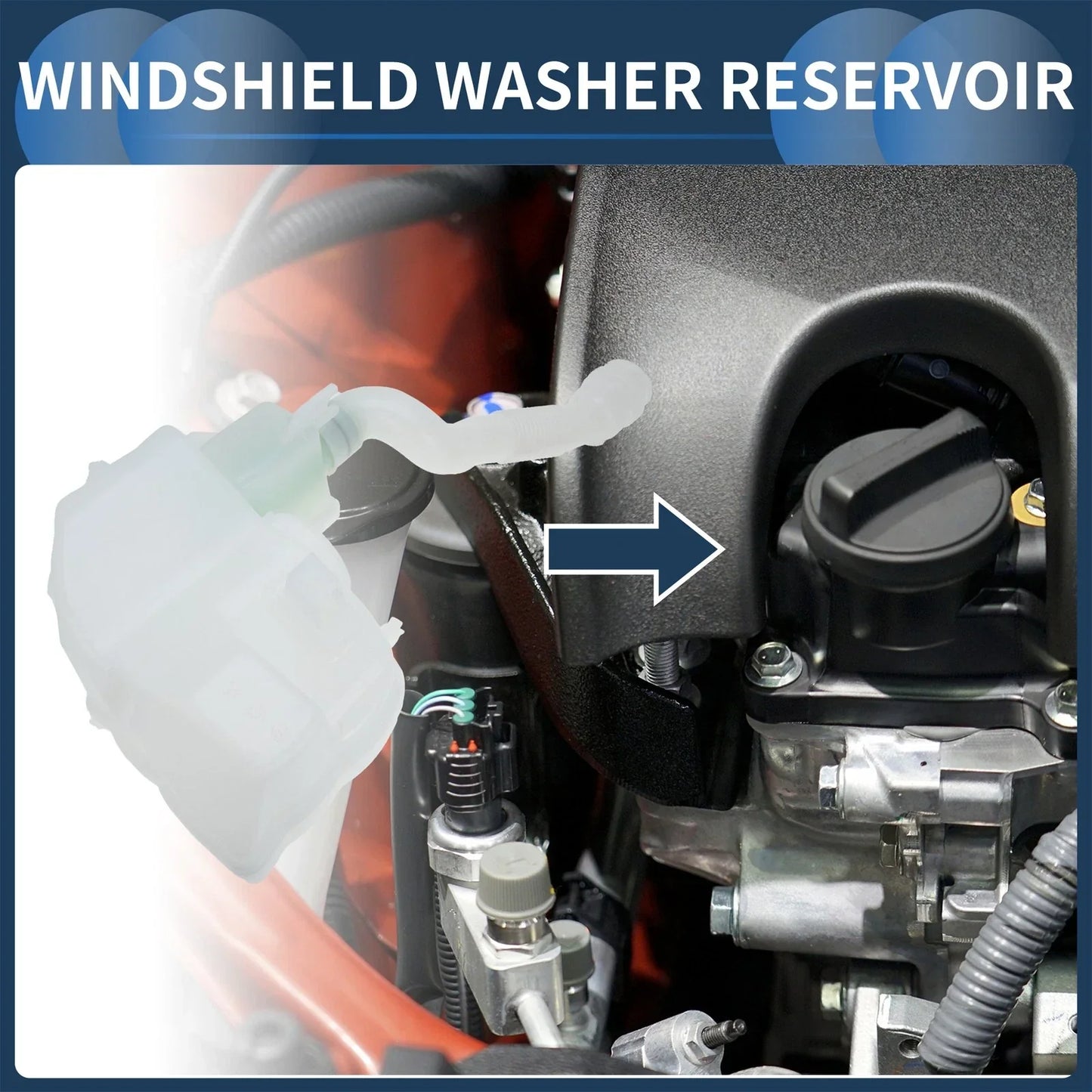 Windshield Washer Reservoir for Mercedes-Benz GLE 400 (2016-2020)