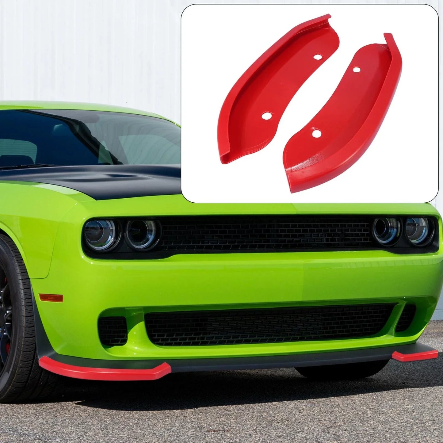 Car Front Bumper Lip Splitter Protector for Dodge Challenger Hellcat (2015-2021)