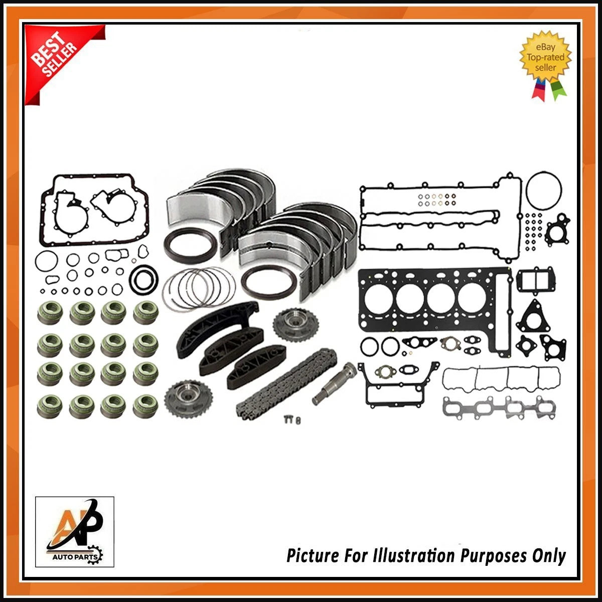 Engine Bearings Rebuild Kit for Mercedes-Benz Sprinter OM651 2.1 Diesel (1994–2018)