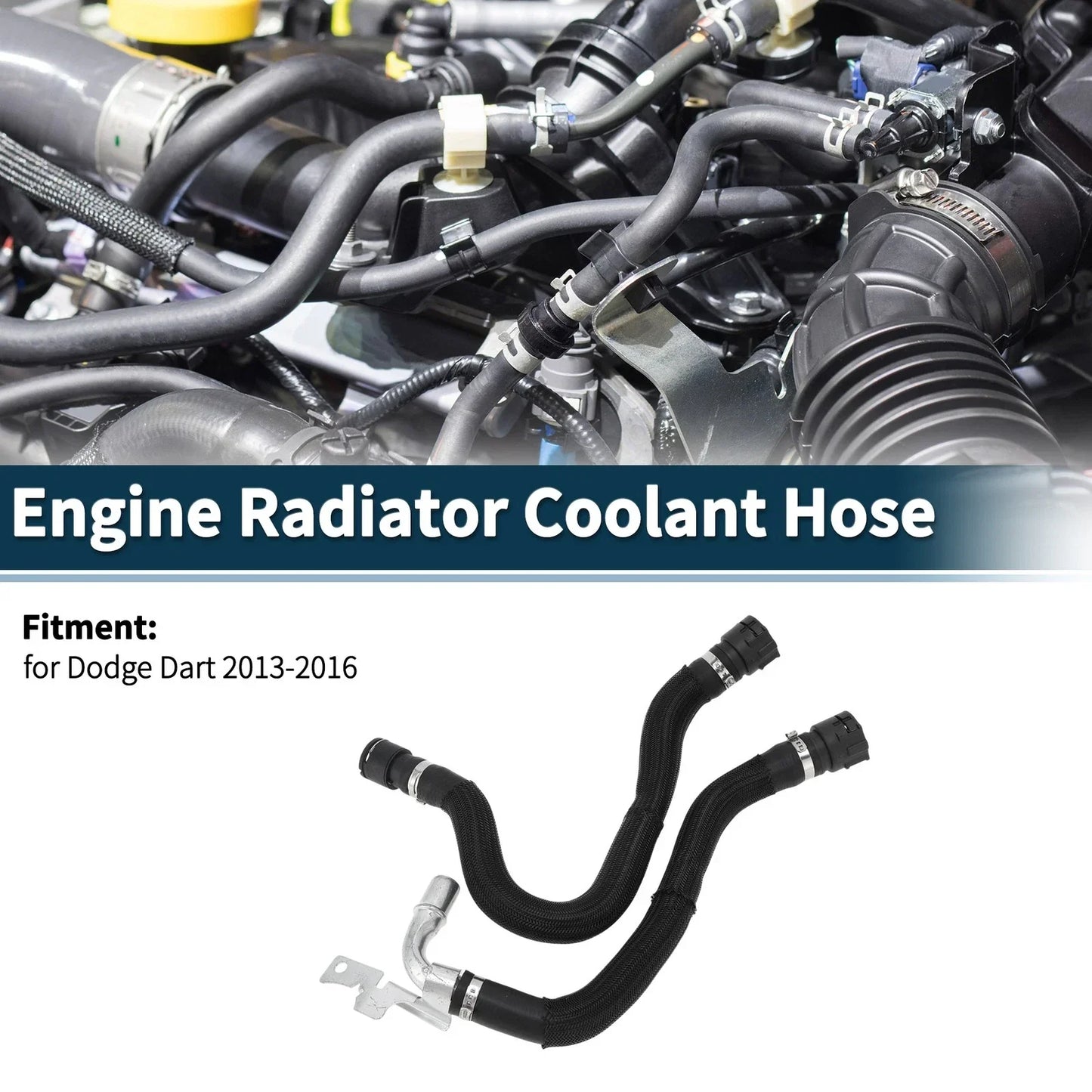 Heater Hose for Dodge Dart (2013-2016) - Engine Radiator Coolant Hose 1 x Set