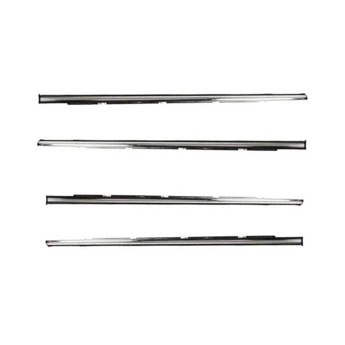 Weatherstrip Door Belt Chrome Set 4 Fits Honda Civic EG 4D Sedan 1992-95 D06