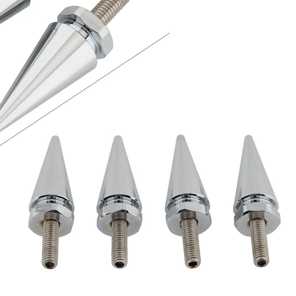 4 x Chrome Spike Windscreen Screw Bolts for Harley Touring Road Glide (1998-2025)