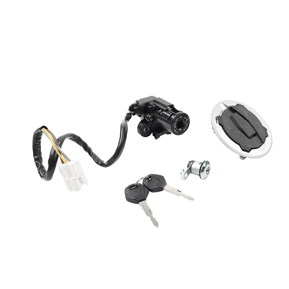 Ignition Switch Lock Fuel Gas Cap Key Set for Kawasaki Ninja 650 Z650 (2017-2023)