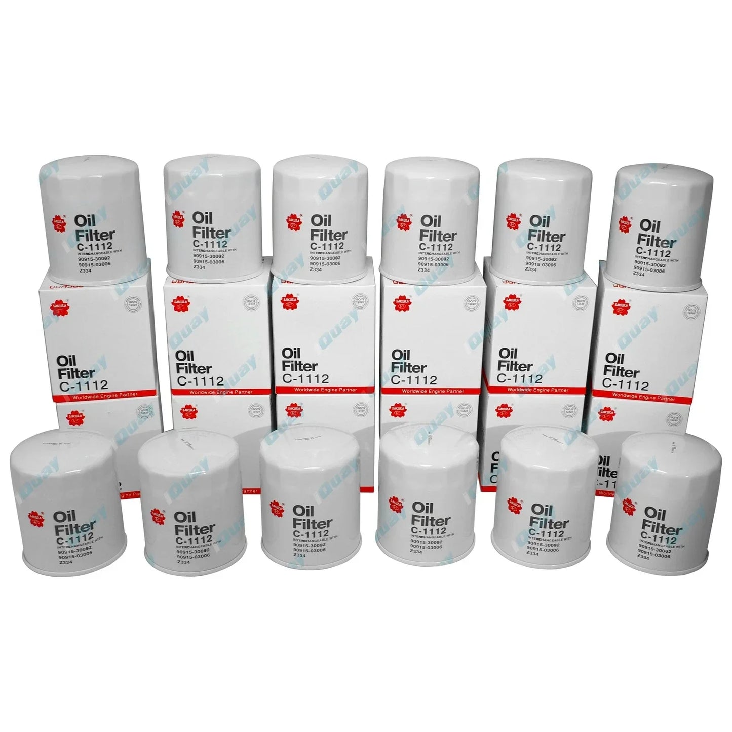 12 x Oil Filters for Toyota Land Cruiser 1HZ 1HDT 4.2L (1990-2007)