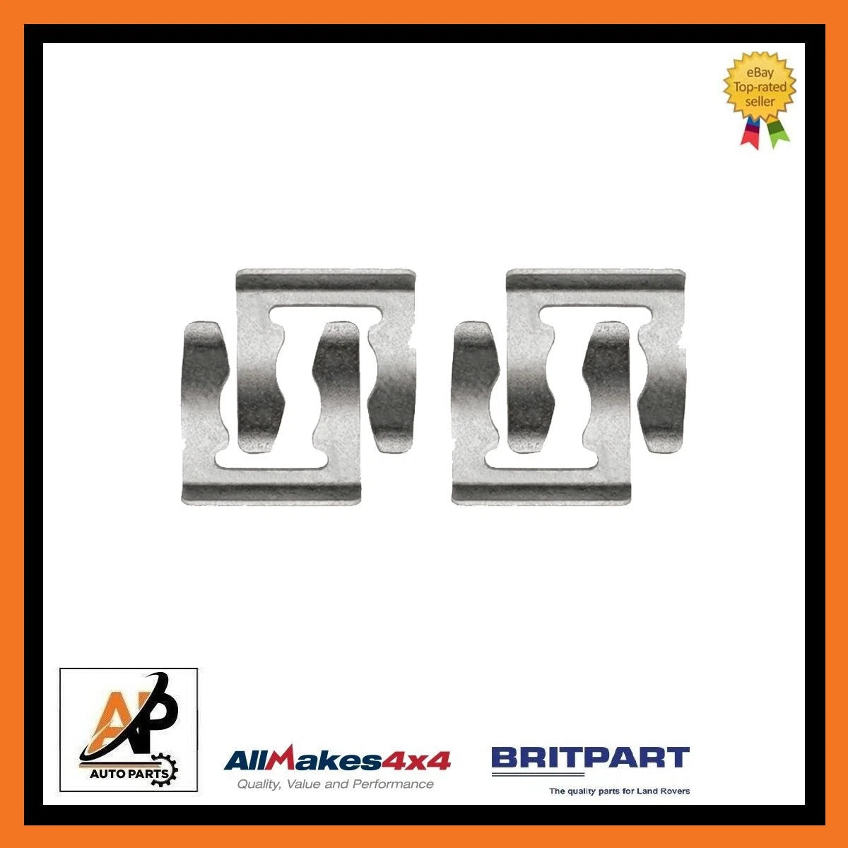 Brake Hose Pipe Clips x4 Replacement for Land Rover Discovery (1989–2016)