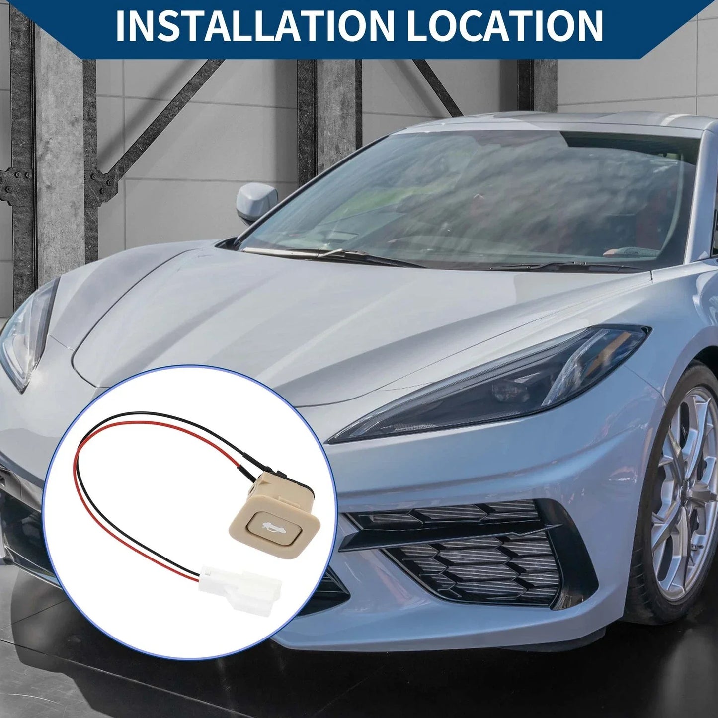 Trunk Lid Lock Release Switch for Hyundai Elantra (2011-2016) Beige