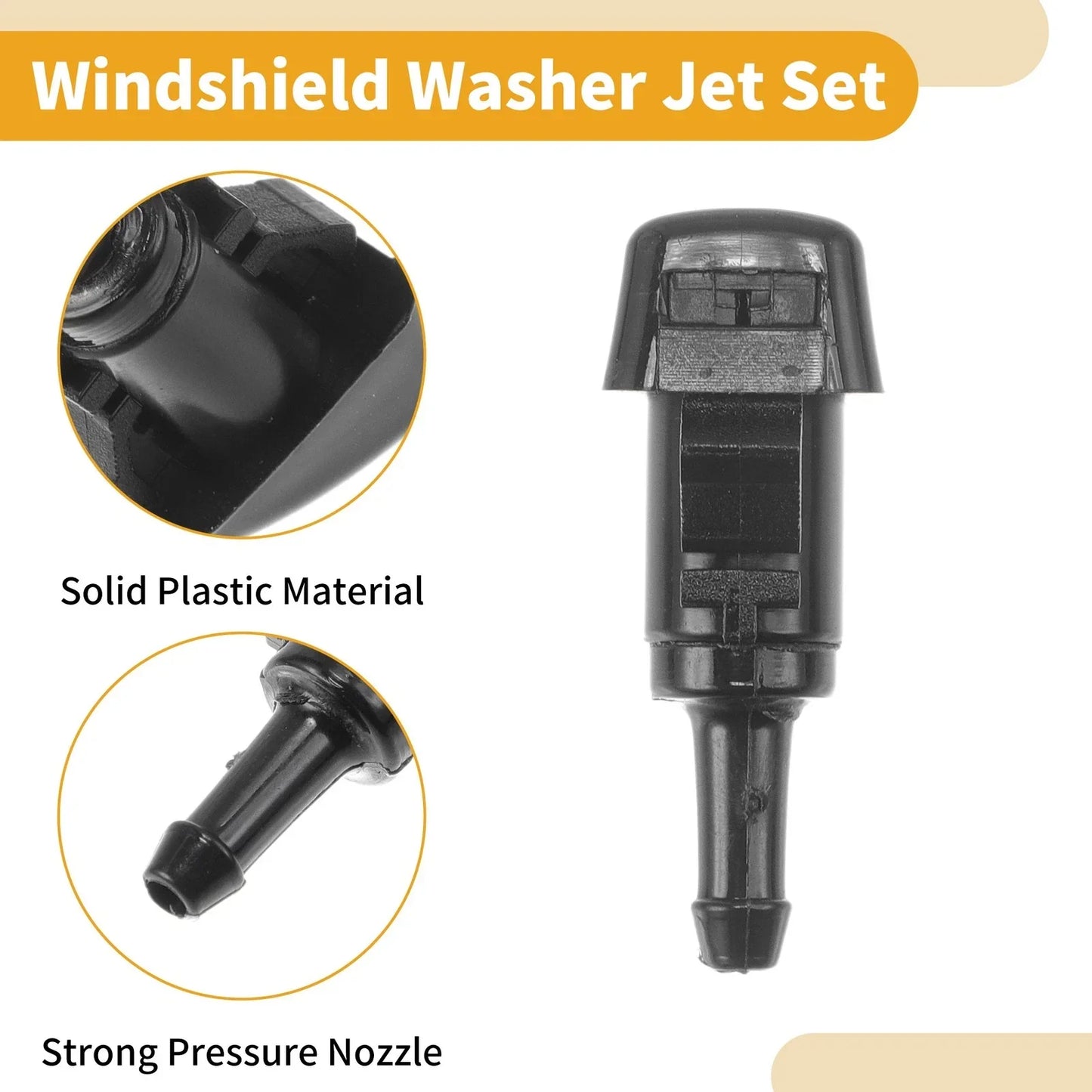 Windshield Washer Nozzle Kit for Chrysler 300 (2011-2023) with Fluid Hose