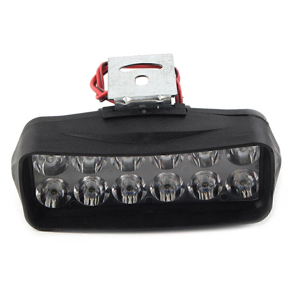 12-LED White Fog Light Headlamp for Motorcycle UTV ATV