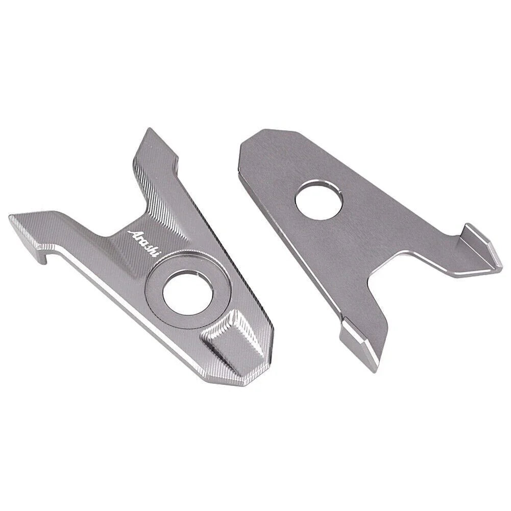 Grey Rear Axle Spindle Chain Adjuster Blocks for Kawasaki Z800 (2013-2016)
