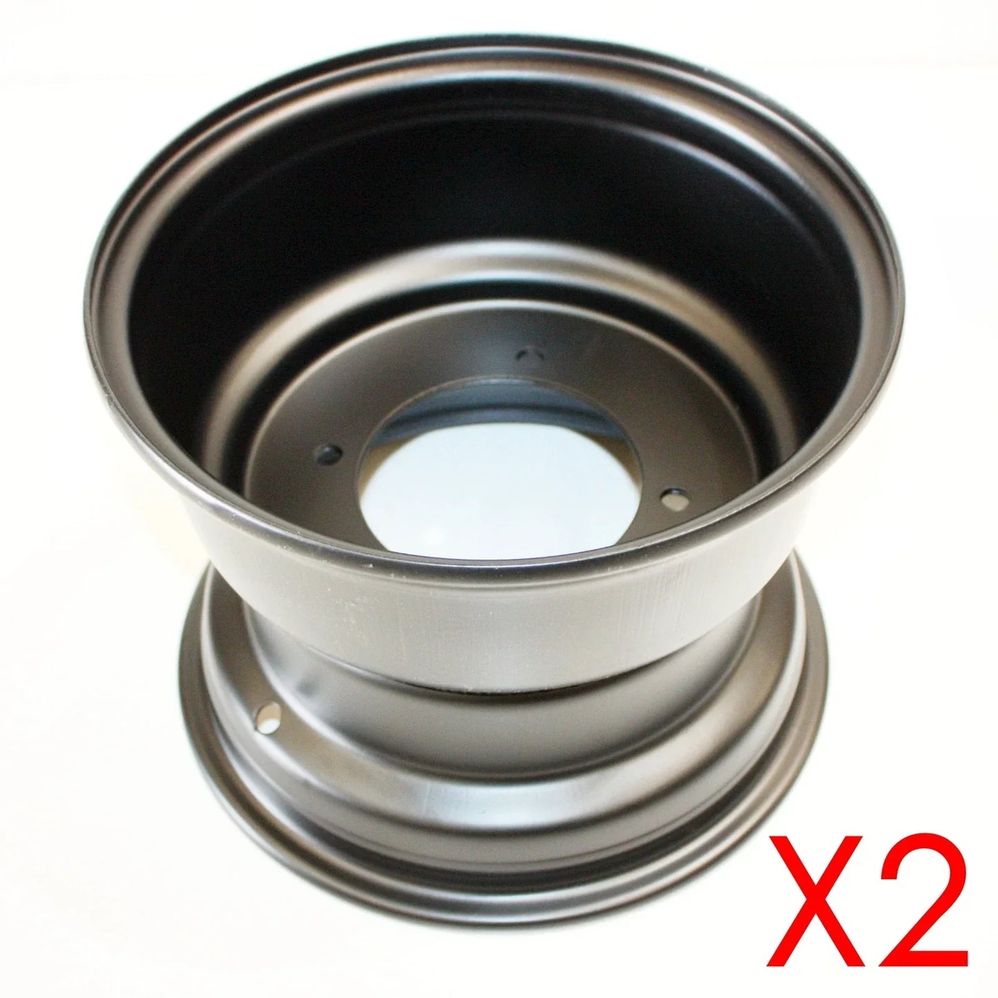 Black 10" Rear Wheel Rims for Quad Dirt Bike ATV Buggy
