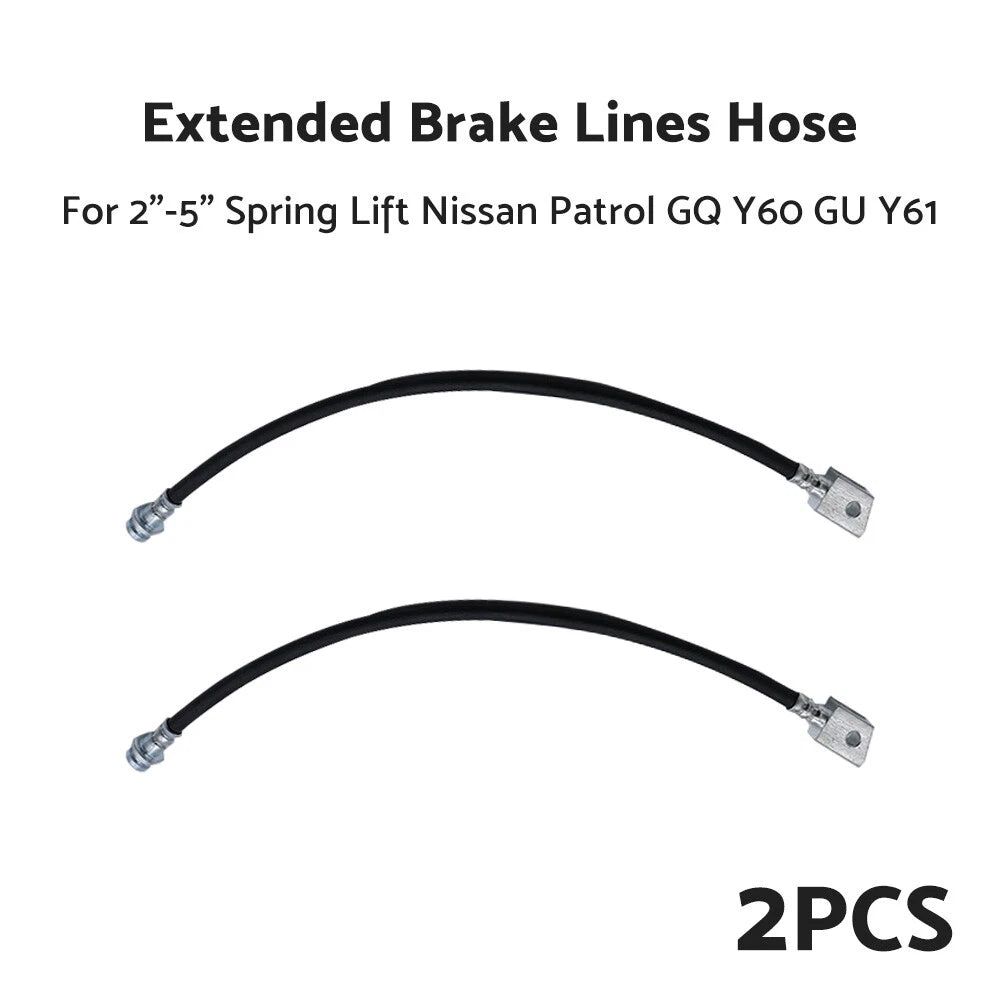 2"-5" Spring Lift Extended Brake Lines for Nissan Patrol GQ Y60 GU Y61 (1988-2023)