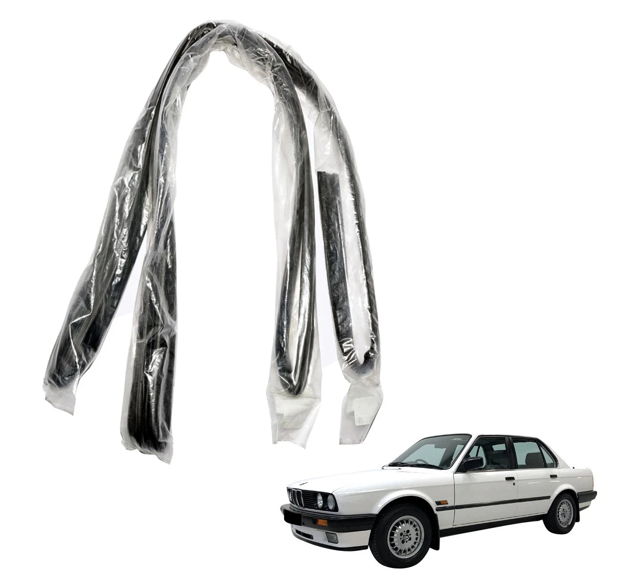 Door Window Glass Run Channel for BMW 3 Series M3 E30 Coupe 1984-1991