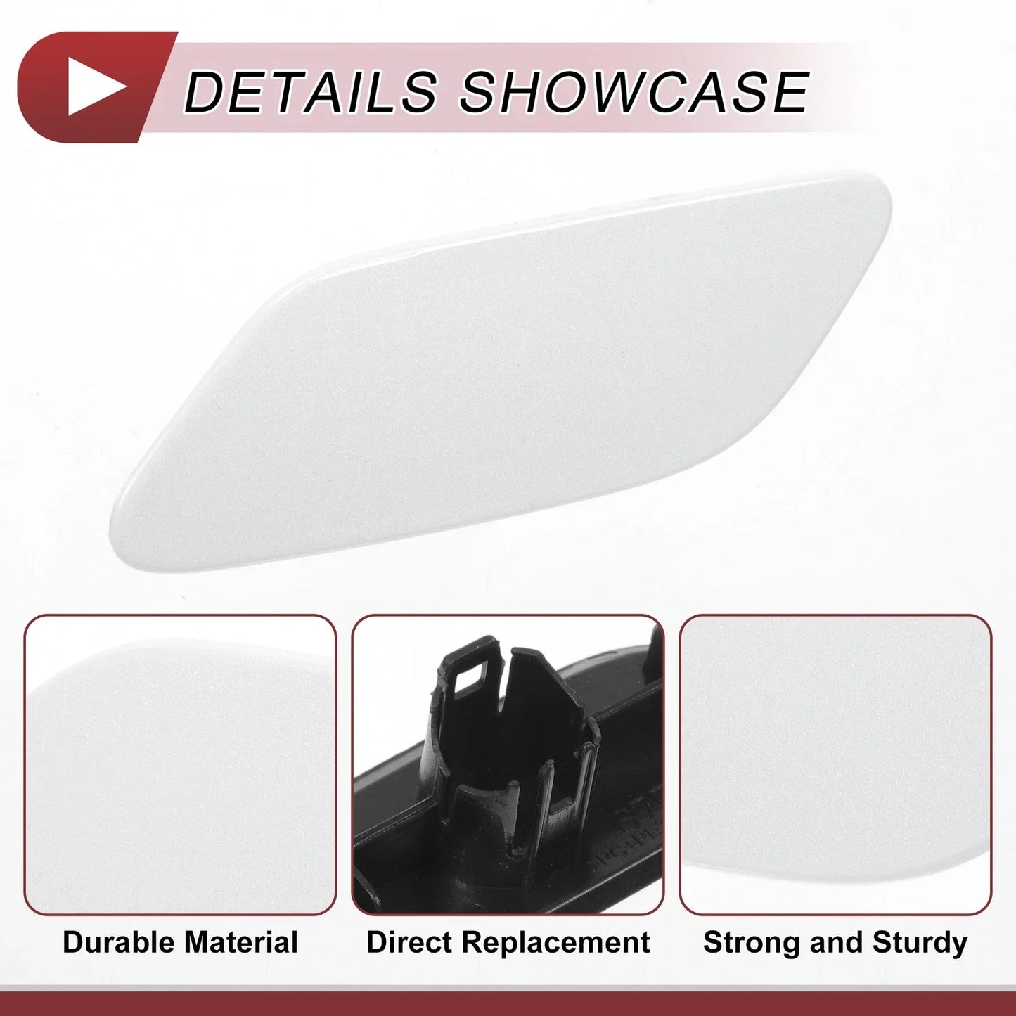 Front Left Washer Nozzle Cover for Lexus RX350 (2019-2022) - White 1 x Cap