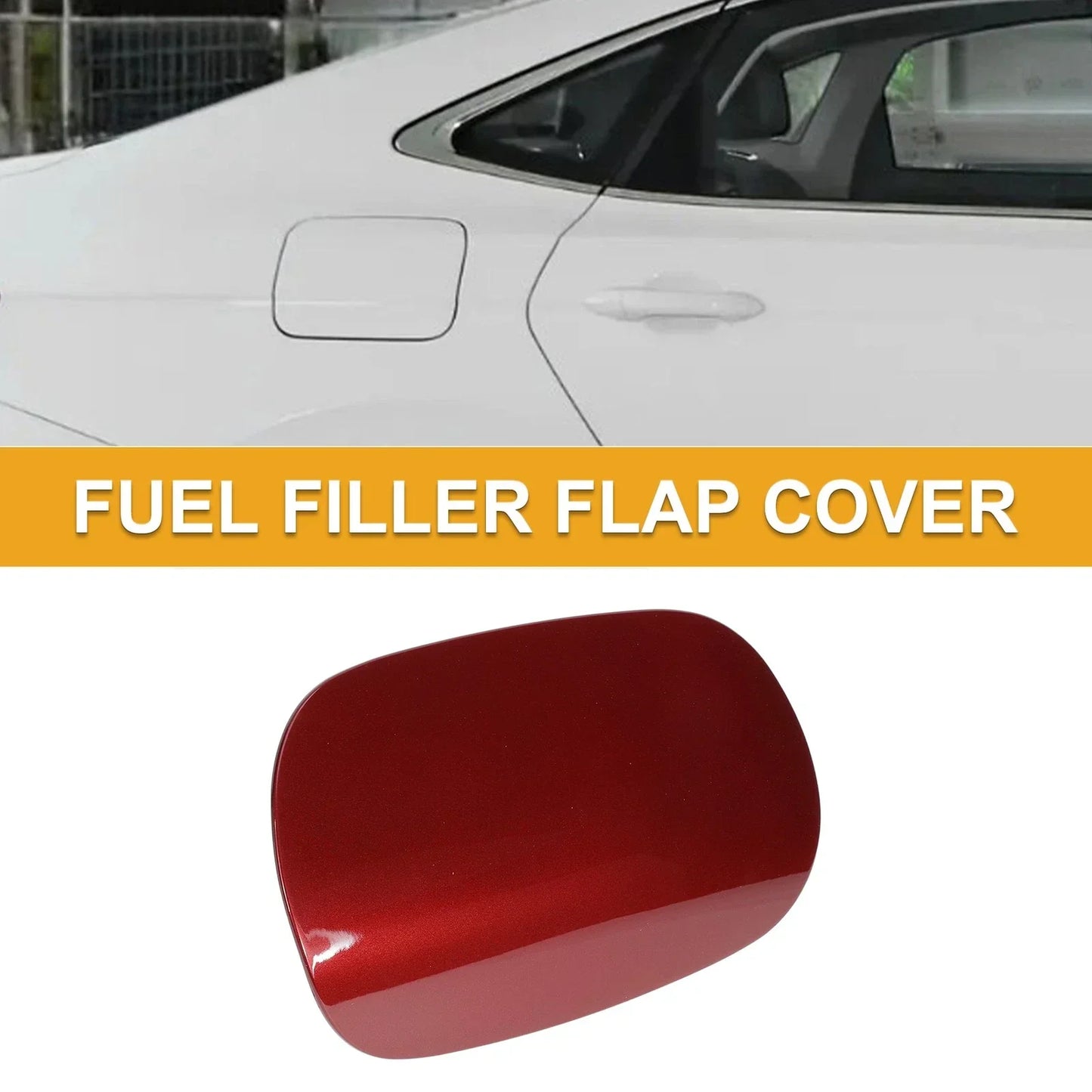 Fuel Tank Door Cap for Mercedes-Benz W205 2014-2021 Fuel Filler Flap Cover Red