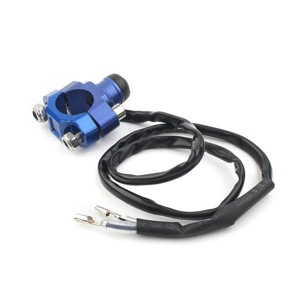 Rotating Bar Clamp Start Stop Kill Switch Button for Universal 7/8" Handlebar